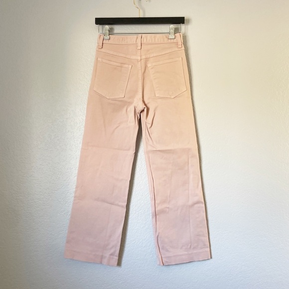 𝅺RAG & BONE Ankle Justine Wide Leg Jean Blush 25 - Picture 6 of 11